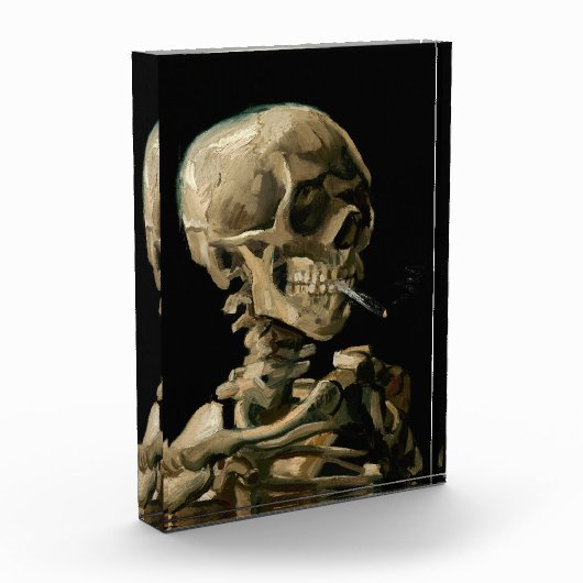 Vincent van Gogh - Skull mit brennender Zigarette Fotoblock (Links)
