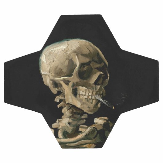 Vincent van Gogh - Skull mit brennender Zigarette Fußball (Flach)