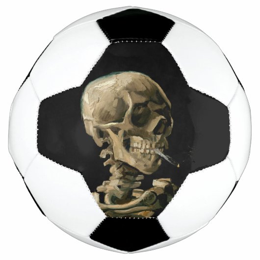 Vincent van Gogh - Skull mit brennender Zigarette Fußball (Vorderseite)