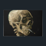 Vincent van Gogh - Skull mit brennender Zigarette Fußmatte<br><div class="desc">Kopf eines Skeletts mit brennender Zigarette / Schädel mit brennender Zigarette / Kran de squelette fumant une zigarette - Vincent van Gogh,  1885</div>
