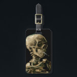Vincent van Gogh - Skull mit brennender Zigarette Gepäckanhänger<br><div class="desc">Kopf eines Skeletts mit brennender Zigarette / Schädel mit brennender Zigarette / Kran de squelette fumant une zigarette - Vincent van Gogh,  1885</div>