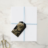 Vincent van Gogh - Skull mit brennender Zigarette Geschenkanhänger (Mit Garn)