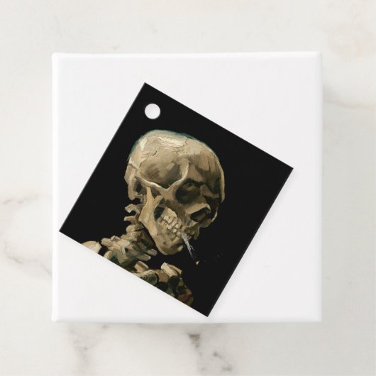 Vincent van Gogh - Skull mit brennender Zigarette Geschenkanhänger (Beispiel)