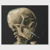 Vincent van Gogh - Skull mit brennender Zigarette Geschenkpapier (Flach)