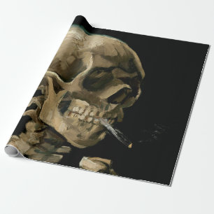 Vincent van Gogh - Skull mit brennender Zigarette Geschenkpapier