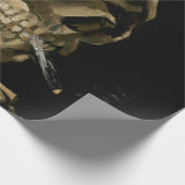 Vincent van Gogh - Skull mit brennender Zigarette Geschenkpapier (Ecke)