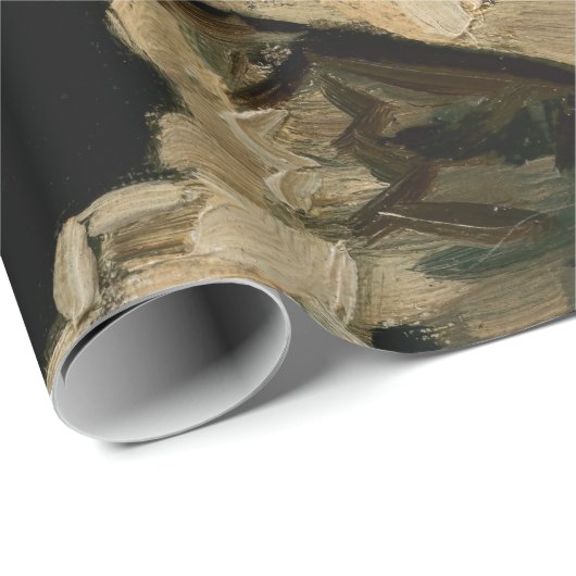 Vincent van Gogh - Skull mit brennender Zigarette Geschenkpapier (Rolleneckpunkt)