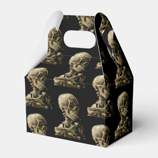 Vincent van Gogh - Skull mit brennender Zigarette Geschenkschachtel (Rückseite)