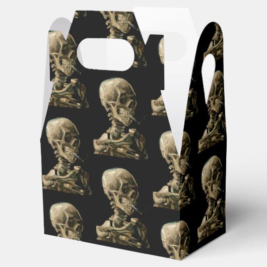 Vincent van Gogh - Skull mit brennender Zigarette Geschenkschachtel (Geöffnet)