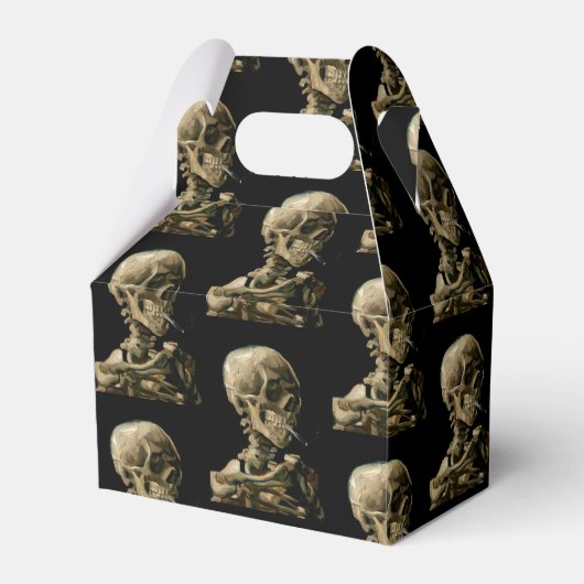 Vincent van Gogh - Skull mit brennender Zigarette Geschenkschachtel (Vorderseite)
