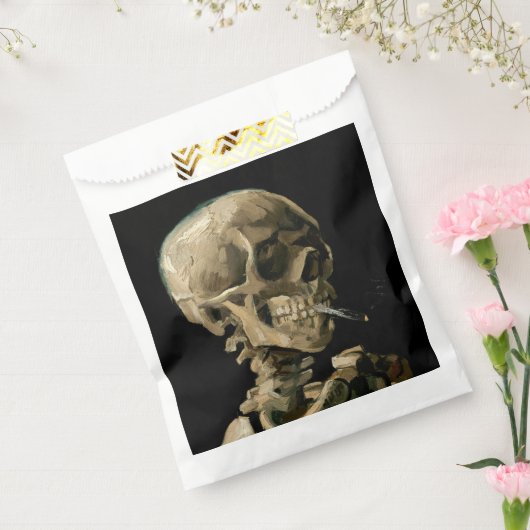 Vincent van Gogh - Skull mit brennender Zigarette Geschenktütchen (Versiegelt)
