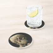 Vincent van Gogh - Skull mit brennender Zigarette Getränkeuntersetzer (Seite)