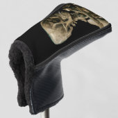 Vincent van Gogh - Skull mit brennender Zigarette Golf Headcover (3/4 Vorderseite)