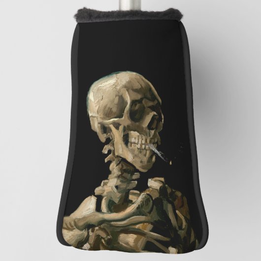 Vincent van Gogh - Skull mit brennender Zigarette Golf Headcover (Rotieren 90)