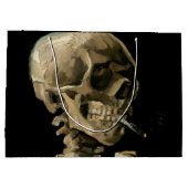 Vincent van Gogh - Skull mit brennender Zigarette Große Geschenktüte (Rückseite)