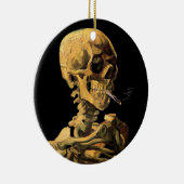 Vincent Van Gogh - Skull mit brennender Zigarette Keramikornament (Rechts)