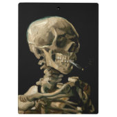 Vincent van Gogh - Skull mit brennender Zigarette Klemmbrett (Rückseite)