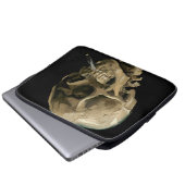 Vincent van Gogh - Skull mit brennender Zigarette Laptopschutzhülle (Vorne Knopf)