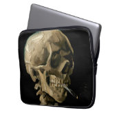 Vincent van Gogh - Skull mit brennender Zigarette Laptopschutzhülle (Vorderseite Links)