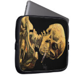 Vincent Van Gogh - Skull mit brennender Zigarette Laptopschutzhülle (Vorne Rechts)