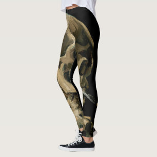 Vincent van Gogh - Skull mit brennender Zigarette Leggings