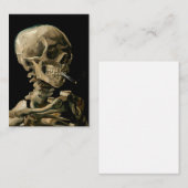 Vincent van Gogh - Skull mit brennender Zigarette Mitteilungskarte (Vorne/Hinten)