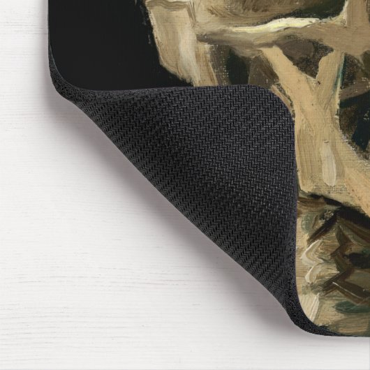 Vincent van Gogh - Skull mit brennender Zigarette Mousepad (Ecke)