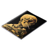Vincent Van Gogh - Skull mit brennender Zigarette Notizblock (Linke Seite)