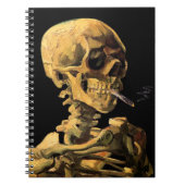Vincent Van Gogh - Skull mit brennender Zigarette Notizblock (Vorderseite)