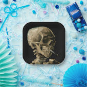 Vincent van Gogh - Skull mit brennender Zigarette Pappteller (Party)