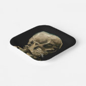Vincent van Gogh - Skull mit brennender Zigarette Pappteller (Gewinkelt)
