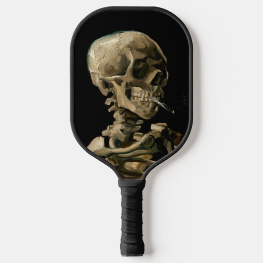 Vincent van Gogh - Skull mit brennender Zigarette Pickleball Schläger (Vorderseite)