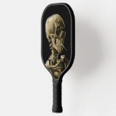 Vincent van Gogh - Skull mit brennender Zigarette Pickleball Schläger (Links)