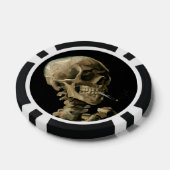 Vincent van Gogh - Skull mit brennender Zigarette Pokerchips (Einzeln)