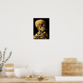Vincent Van Gogh - Skull mit brennender Zigarette Poster (Küche)