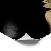 Vincent van Gogh - Skull mit brennender Zigarette Poster (Ecke)