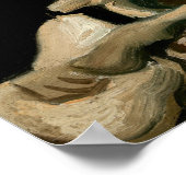 Vincent van Gogh - Skull mit brennender Zigarette Poster (Ecke)