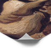 Vincent Van Gogh - Skull mit brennender Zigarette Poster (Ecke)