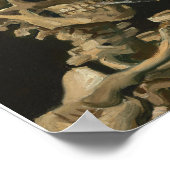 Vincent Van Gogh - Skull mit brennender Zigarette Poster (Ecke)