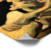 Vincent Van Gogh - Skull mit brennender Zigarette Poster (Ecke)