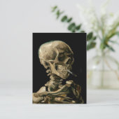 Vincent van Gogh - Skull mit brennender Zigarette Postkarte (Stehend Vorderseite)