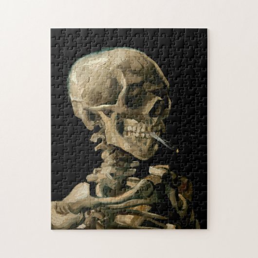 Vincent van Gogh - Skull mit brennender Zigarette Puzzle (Vertikal)