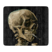 Vincent van Gogh - Skull mit brennender Zigarette Schneidebrett (Vorderseite)