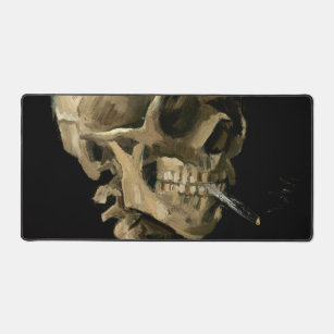 Vincent van Gogh - Skull mit brennender Zigarette Schreibtischunterlage