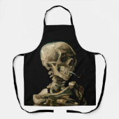 Vincent van Gogh - Skull mit brennender Zigarette Schürze (Vorderseite)