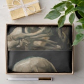 Vincent van Gogh - Skull mit brennender Zigarette Seidenpapier (Geschenk)