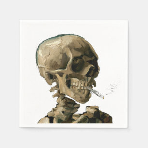 Vincent van Gogh - Skull mit brennender Zigarette Serviette