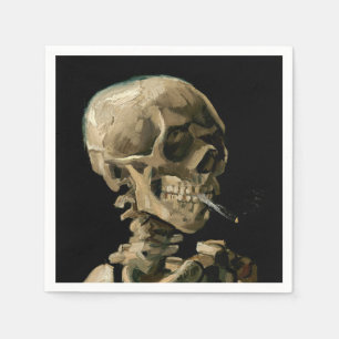 Vincent van Gogh - Skull mit brennender Zigarette Serviette