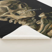Vincent van Gogh - Skull mit brennender Zigarette Sherpadecke (3/4)