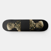 Vincent van Gogh - Skull mit brennender Zigarette Skateboard (Horizontal)